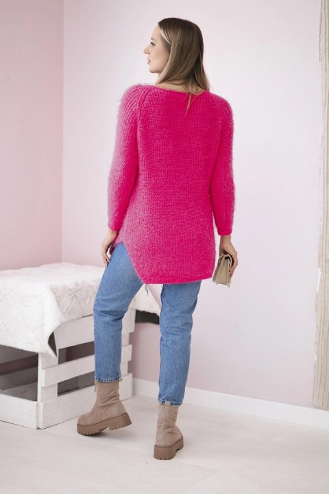 Sweter z włosem różowy neon Sweter z włosem różowy neon