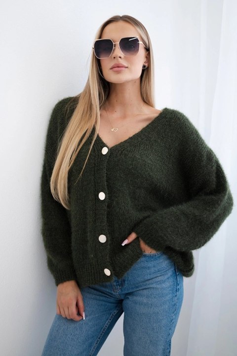 Sweter zapinany na guziki khaki Sweter zapinany na guziki khaki