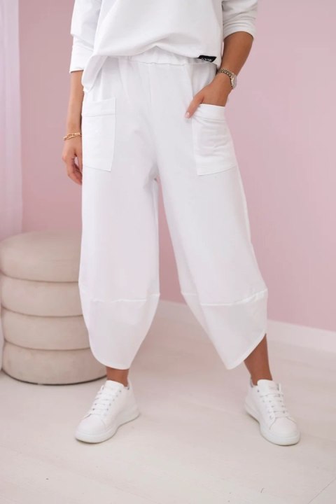 Komplet bawełniany bluza + spodnie biały Komplet bawełniany bluza + spodnie biały