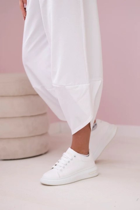Komplet bawełniany bluza + spodnie biały Komplet bawełniany bluza + spodnie biały