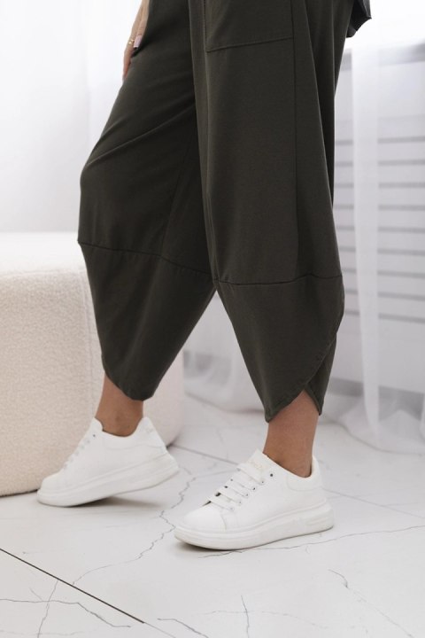 Komplet bawełniany bluzka + spodnie khaki Komplet bawełniany bluzka + spodnie khaki
