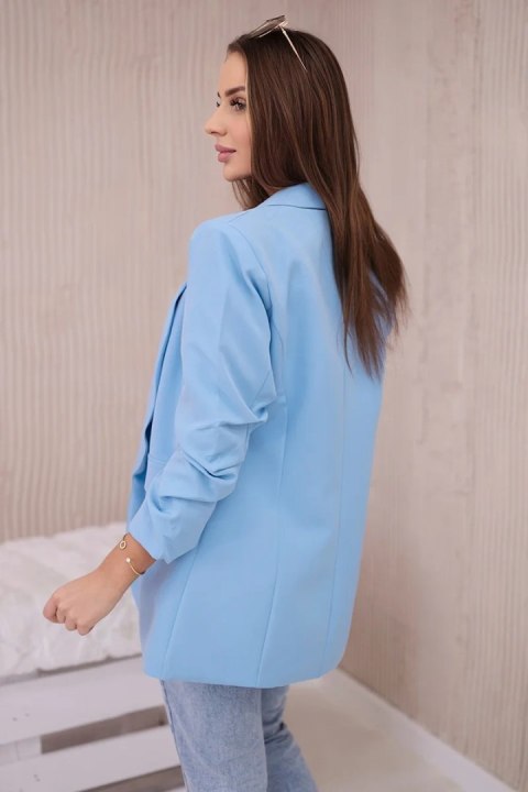 Marynarka z klapami elegancka niebieska Marynarka z klapami elegancka niebieska