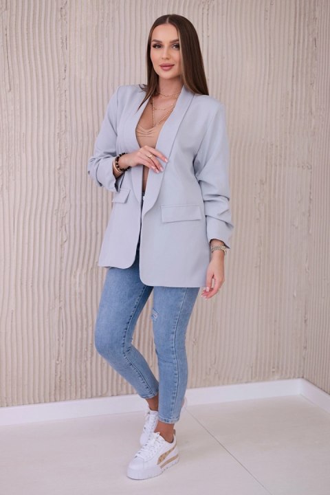 Marynarka z klapami elegancka szara Marynarka z klapami elegancka szara