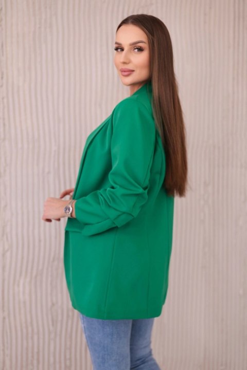 Marynarka z klapami elegancka zielona Marynarka z klapami elegancka zielona