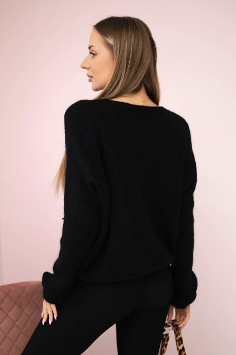 Sweter baby alpaka czarny Sweter baby alpaka czarny