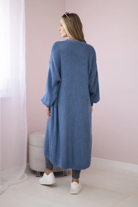 Sweter długi kardigan jeansowy Sweter długi kardigan jeansowy