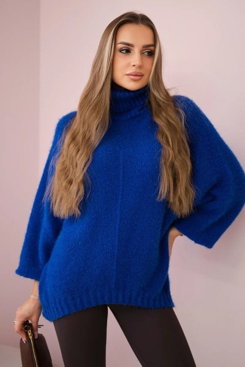 Sweter z golfem chabrowy Sweter z golfem chabrowy
