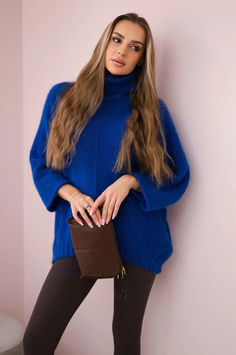 Sweter z golfem chabrowy Sweter z golfem chabrowy
