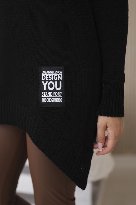 Sweter z golfem czarny Sweter z golfem czarny