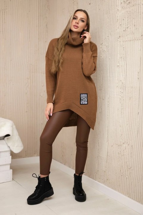 Sweter z golfem czekoladowy Sweter z golfem czekoladowy