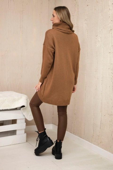 Sweter z golfem czekoladowy Sweter z golfem czekoladowy
