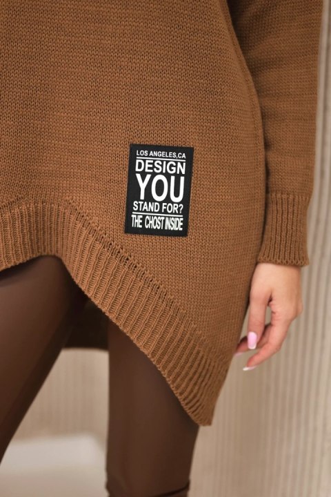 Sweter z golfem czekoladowy Sweter z golfem czekoladowy