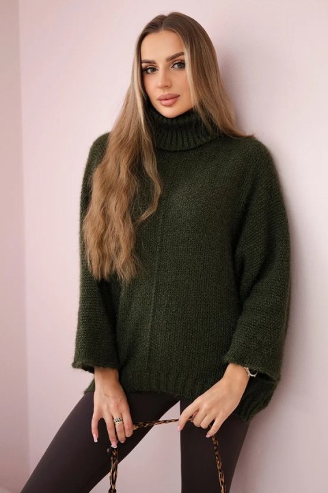 Sweter z golfem khaki Sweter z golfem khaki