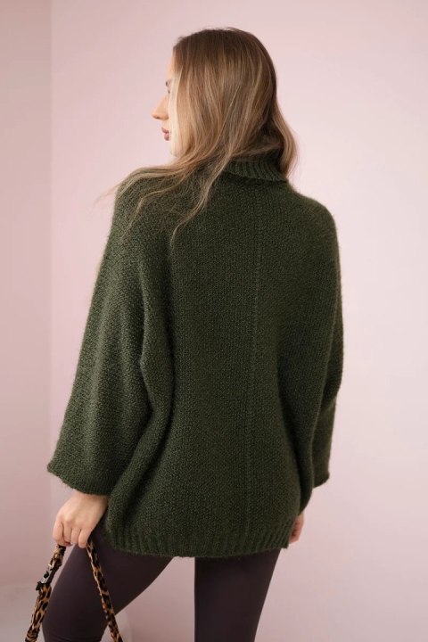 Sweter z golfem khaki Sweter z golfem khaki
