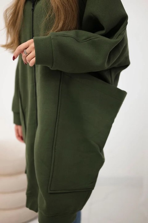 Bluza ocieplana oversize khaki Bluza ocieplana oversize khaki