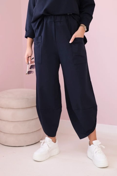 Komplet bawełniany bluza + spodnie granatowy Komplet bawełniany bluza + spodnie granatowy