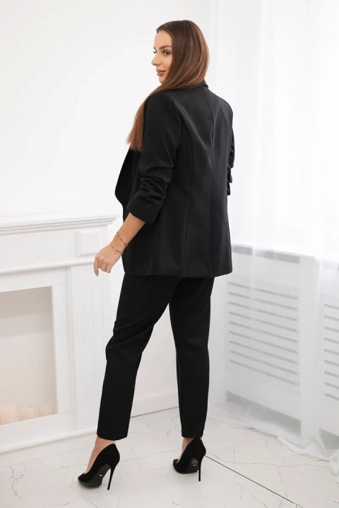 Komplet elegancki marynarki ze spodniami czarny Komplet elegancki marynarki ze spodniami czarny