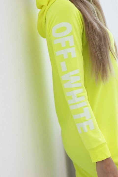 Sukienka Off White żółty neon Sukienka Off White żółty neon