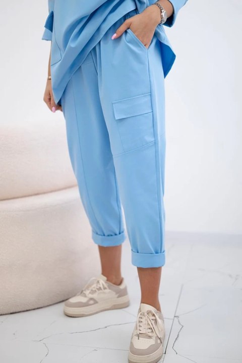 Komplet punto bluza + spodnie niebieski Komplet punto bluza + spodnie niebieski
