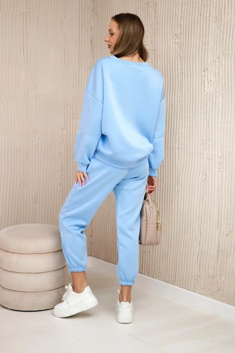 Komplet bluza + spodnie masełko niebieski Komplet bluza + spodnie masełko niebieski