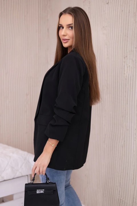 Marynarka z klapami elegancka czarna Marynarka z klapami elegancka czarna
