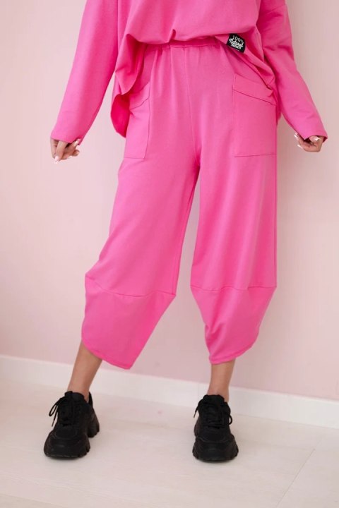 Komplet bawełniany bluza + spodnie jasny różowy Komplet bawełniany bluza + spodnie jasny różowy