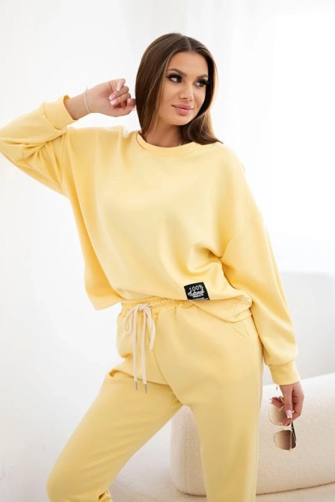 Komplet masełko bluza + spodnie żółty Komplet masełko bluza + spodnie żółty