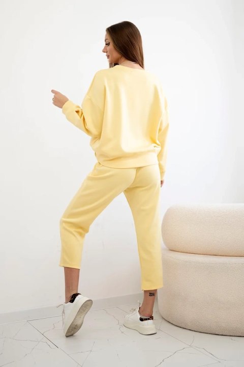 Komplet masełko bluza + spodnie żółty Komplet masełko bluza + spodnie żółty