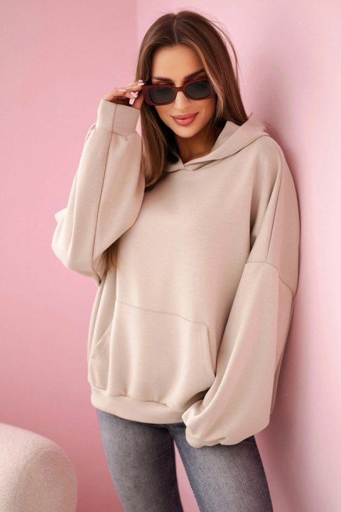 Bluza z kapturem masełko beżowa Bluza z kapturem masełko beżowa