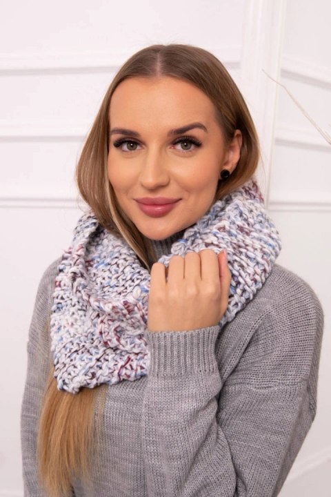 KN16 Komin damski niebieski+bordowy KN16 Komin damski niebieski+bordowy
