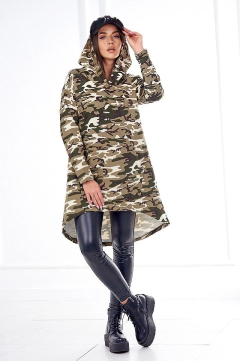 Sukienka moro khaki+ecru Sukienka moro khaki+ecru