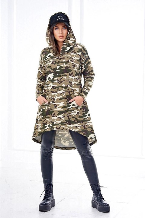 Sukienka moro khaki+ecru Sukienka moro khaki+ecru