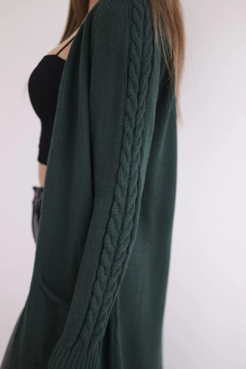 Sweter z kieszeniami zielony Sweter z kieszeniami zielony