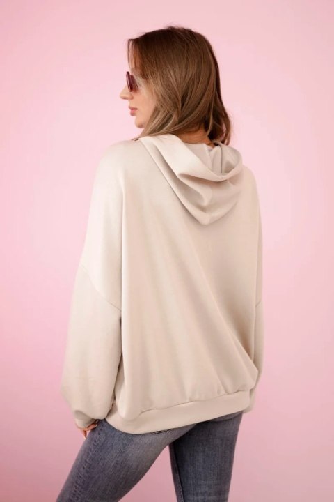Bluza z kapturem masełko beżowa Bluza z kapturem masełko beżowa
