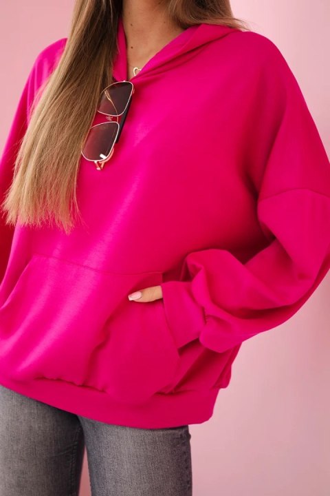 Bluza z kapturem masełko fuksja Bluza z kapturem masełko fuksja