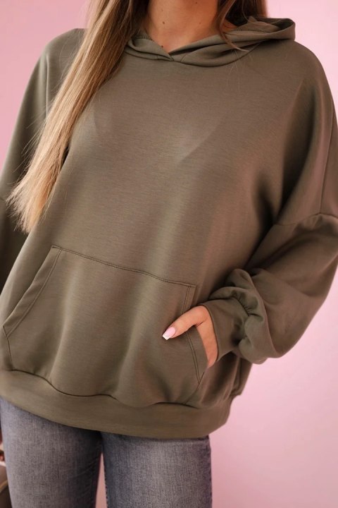 Bluza z kapturem masełko khaki Bluza z kapturem masełko khaki