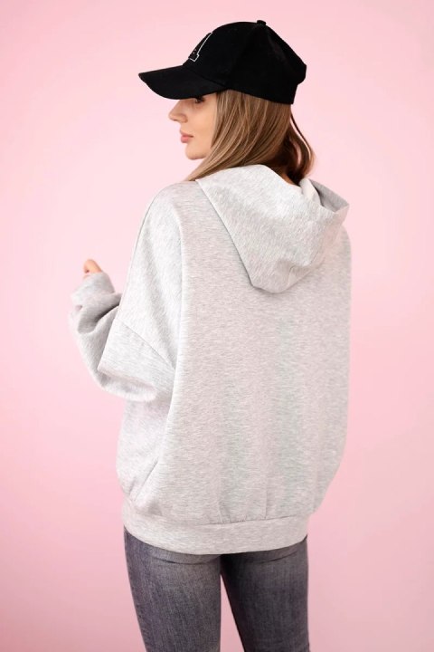 Bluza z kapturem masełko szara