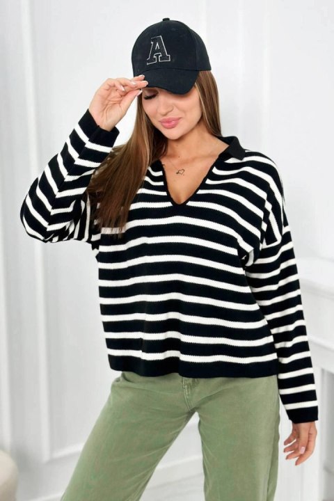 Sweter w paski ecru Sweter w paski ecru