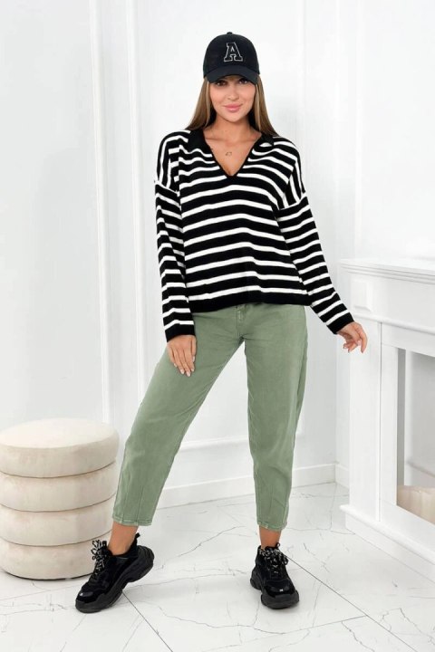 Sweter w paski ecru Sweter w paski ecru