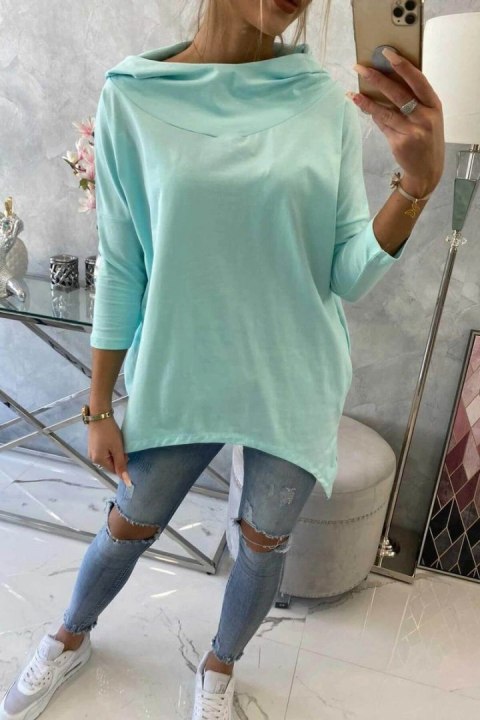 Bluza z nadrukiem skrzydeł miętowa