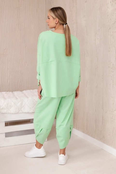 Komplet new punto bluza + spodnie jabłkowy Komplet new punto bluza + spodnie jabłkowy
