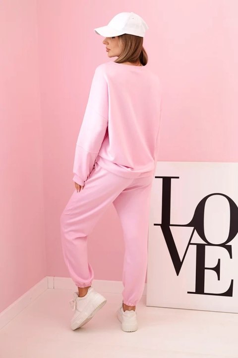 Komplet bluza + spodnie masełko cukierkowy róż Komplet bluza + spodnie masełko cukierkowy róż