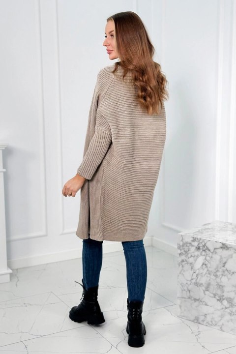 Sweter z rękawami typu nietoperz ciemny beżowy Sweter z rękawami typu nietoperz ciemny beżowy