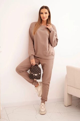 Komplet damski bawełniany z nadrukiem Minimal fango