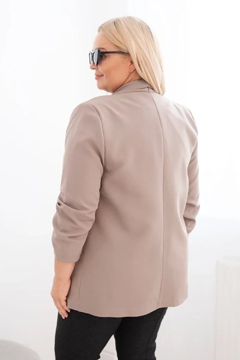 Marynarka damska Plus Size bez zapięcia z podszewką XL/2XL fango