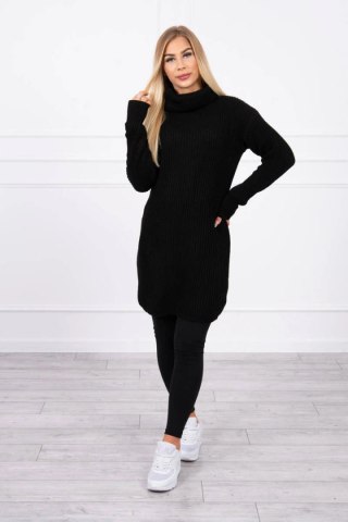 Sweter z golfem czarny