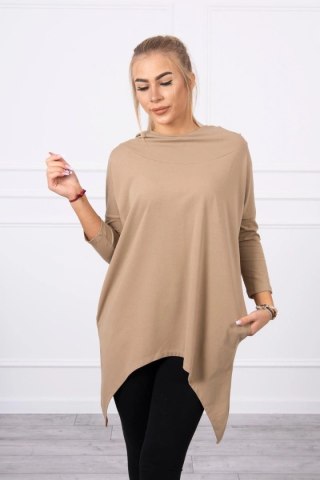 Bluza z nadrukiem skrzydeł camelowa