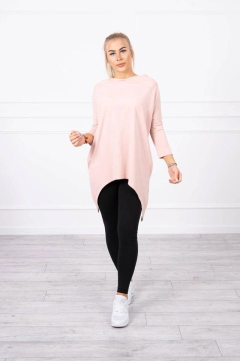 Bluza z nadrukiem skrzydeł pudrowy róż