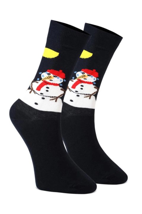 Skarpetki unisex świąteczne na prezent - zestaw 3 par mix kolorów