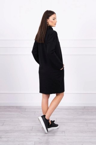 Sukienka z krawatem czarna